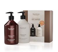 Jean & Len Body Ceremony Cardamom & Tonka, with Hand & Body Cleanser and Hand & Body Balm, High-Quality Gift Box, Gentle Spicy Fragrance, Packaging is FSC Certified, Vegan Gift Set
