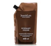 Jean & Len Conditioner Moisture Rosemary & Ginger in a Refill Bag, for Dry Hair, intensively nourishes & Improves combability, Refill Pack, Spicy Fragrance, Without silicones & parabens, 600 ml