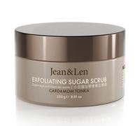 Jean & Len Exfoliating Sugar Scrub Cardamom & Tonka, for a fragrant cleansing experience, with rich oils, sugar-oil scrub without parabens & silicones, 200 ml