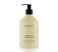 Jean & Len Heavenly Hand & Body Balm Bergamot & Cedarwood, for a fragrant care experience, with organic argan oil and shea butter, minimalistic bottle, without parabens & silicones, 500 ml
