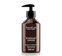 Jean&Len Shampoo Hydration Rosemary & Ginger, for Dry and Brittle Hair, with Moisturising Complex, Spicy Fresh Rosemary and Ginger Fragrance, Paraben- and Silicone-Free, 300 ml