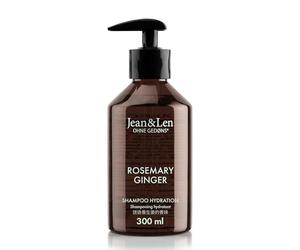 Jean & Len Rosemary & Ginger Moisture Shampoo for Dry and Brittle Hair with Moisturising Complex Spicy Fresh Fragrance of Rosemary & Ginger Parabens and Silicones 300 ml