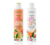 Jean & Len Shampoo & Conditioner Set Mango & Avocado, 2 x 300 ml | Without parabens & silicones: regenerates right to the ends, fruity-fresh fragrance, vegan