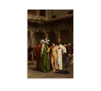Jean Leon Gerome Outstanding Works Poster The Slave Market Wall Art Picture Painting Canvas Prints Artworks Bedroom Living Room Decor 20x30inch(50x75cm)