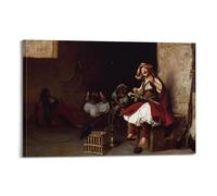 Jean Leon Gerome Painter's Artwork The Bashi Bazouk Singing Posters Art Canvas Decor Wall Print Photo Home Modern Decoratives 16x24inch(40x60cm)