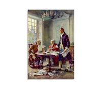 Jean-Leon Gerome Paintings Wall Art Poster Prints Writing The Declaration of Independence Painting On Canvas Wall Art Scroll Picture Print Living Room Walls Decor Homes Unframe 08x12inch(20x30cm)
