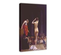 Jean Leon Gerome - Selling Slaves in Rome Canvas Art Poster And Wall Art Picture Print Modern Family Bedroom Decor Frame 20x30inch(50x75cm)