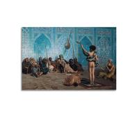 Jean Léon Gérôme，snake Charmer Canvas Print Wall Decor 08x12inch