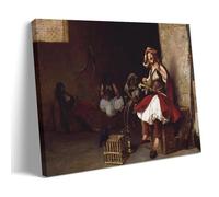 Jean Leon Geróme - The Bashi Bazouk Singing Classic Masterpiece Poster Canvas Art And Wall Art Picture Print Modern Family Bedroom Decors 24x36inch(60x90cm)