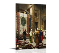Jean-Léon Gérôme The Carpet Merchant Classic Masterpiece Poster Picture Print Canvas Wall Paint Arts Decor Modern Home Artworks Idea 24x36inch(60x90cm)