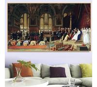 Jean-Leon Gerome " The Reception Of The Siamese At Fontainebleau " Canvas Prints Oil Painting Famous Artwork Picture Poster(50x90cm)