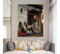 Jean-Leon Gerome《The slave market》Canvas Prints Oil Painting World Famous Artwork Poster Picture Wall Art Home Decoration(60x90cm)
