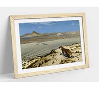 Jean-Leon Gerome, Tiger on the Watch Framed Wall Art Print Picture - A4 - Light Oak Frame