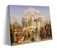 Jean-Leon Gerome Works《The Age of Augustus, The Birth of Christ》Printing Posters Modern Home Canvas Wall Decor Printed Art Picture for Bedroom Living Space 12x18inch(30x45cm)