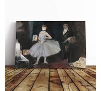Jean-Louis Forain Visit in The Dancers Mounted & Stretched Box Frame Picture Canvas Print | Gallery Wrapped 30mm Frame Wall Art | 20x14 inches | Ready to Hang | Contemporary Picture | Living Room