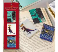 Galison Magnetic Bookmarks – Basquiat (Jean-Michel) – Set of 3, Multicolor Alloy Steel