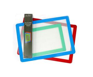 Jean-Patrique Set Of 3 Silicone Baking Mats Non-Stick Reusable Bpa-Free Heat Resistant Oven & Dishwasher Safe Baking Sheets