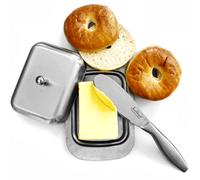 Jean Patrique Windsor Stainless Steel Butter Dish With Lid Polished Elegant Butter Keeper Durable Fresh Storage
