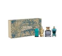 Jean Paul Gaultier 4-Piece Travel Set for Men, (Le Male 0.24 Oz + Le Male Elixir 0.24 Oz + Scandal 0.24 Oz + Beau 0.24 Oz)