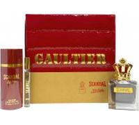 JPG Scandal Mens Gift Set 100ml & 10ml EDT & 150ml Deo