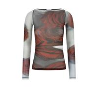 JEAN PAUL GAULTIER 'The Red Blurry Roses' Top S