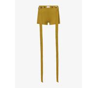 Jean Paul Gaultier Womens Jean Paul Gaultier Straps Ribbed Cotton-Knit Shorts Green S