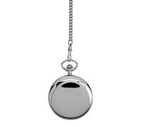 Jean Pierre G250CM Chrome Plated Full Hunter Skeleton Pocket Watch - W2224