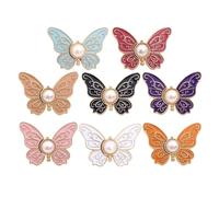 Jean Waist Tightener Clips Adjustable, 8pcs Butterfly Waist Pin Adjuster, No Tool Jean Buttons, Detachable & Reusable, Buckle For Loose Jeans Jackets Coats Shirts Dress