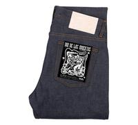 Jean Weird Guy Dia De Los Muertos Selvedge Indigo W28