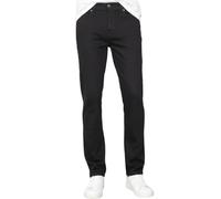 JeanBase Men’s Regular Fit Straight Leg Stretch Jeans - Extra Short 27" Leg, Also in 29" Short & 31" Regular, Zip Fly, Classic 5-Pocket, Black & Stonewash Black 32W X 29L