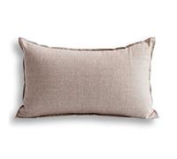 Jeanerlor Cotton Linen Soild Decorative Yellow 12"x20" Lumbar Throw Pillow Case Cushion Cover with Twin Needles Stitch on Edge for Coffee Shop/Bar/Balcony (30 x 50cm)