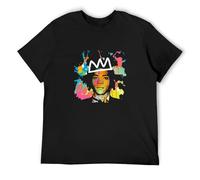 Jeanmichel Basquiat T-Shirt Graffiti New York 70'S 80'S 90'S Mens T-Shirt Black M