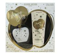 Jeanne Arthes Amour Mio White Pearl Gift Set 100ml Eau De Parfum + 100ml Body Lotion + 7ml Eau De Parfum