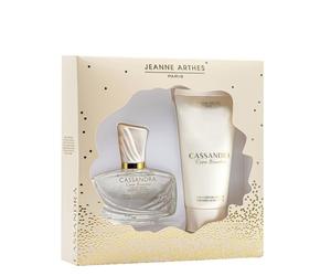 JEANNE ARTHES - Gift Set for Women - Cassandra Rose Blanche - Eau de Parfum 100ml + Body Lotion 150ml - Amber Sandalwood Fragrance - Made and packaged in France in Grasse