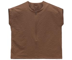 Jeanne Baret - Women's Sunflower Short-Sleeved Blouse - T-shirt size 46, brown