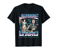 Jeanne D'Arc Joan of Arc Retro 90s Bootleg Rap Merch Style T-Shirt