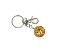 Jeannieparnell N526 Spiritual Om Keychain - Sacred Symbol Keyring for Meditation, Yoga & Mindfulness