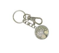 Jeannieparnell N545 Tree of Life Keychain with Opalite Gemstone - Lucky Charm Keyring for Women & Men - Healing Crystal Gift for Car, Bag, or Purse - Spiritual Accessory for Clarity & Energy