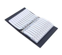 Jeanoko 0201 170 Value Resistors Assortment Kit Efficient Electronic Components Storage Black Plastic Sample Book, Small Size, Easy to Carry for Electronic Enthusiasts