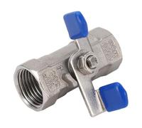 Jeanoko 1/2in NPT DN15 Ball Valve, Stainless Steel Female Thread Pipe Fitting Valve with Handle for Garden and Drainage Equipment