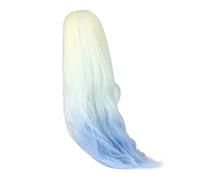 Jeanoko 1/3 Ball Jointed Doll Wig Beautiful Lemon Yellow Gradient Color Soft High Temperature Silk Wig for Doll Styling, Cross Dressing