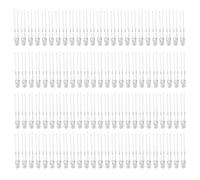 Jeanoko 100 Pcs LED Diodes Bright Multi-Color Light Emitting Diodes for Electronic Projects 3mm Small Size (White)