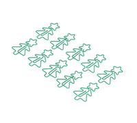 Jeanoko 100 Pcs Shaped Paper Clips, Cute Green Christmas Tree Design, Ideal for Document Organization, Perfect for Home or Office Use, Durable Metal Material