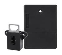Jeanoko 125KHz Cabinet Lock Smart Electronic Lock for Home and Business Installation No Drill ABS Plastic 8.6x6.3x2.8cm (Black)