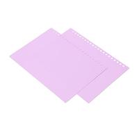 Jeanoko 20 Sheets Flexible Frosted PP Loose Leaf Binding Covers for A5 20 Holes Presentation, and Reusable for Office Supplies (Taro Purple)