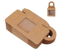 Jeanoko 25 Count Foldable Kraft Paper Wine Bottle Box Sturdy and Beautiful for Weddings Bars Table Decorations
