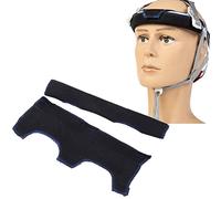 Jeanoko 2Pcs Cotton Hard Hat Sweatband, Sweat Pads for Construction Helmets, Skin Friendly Soft Elastic Washable for All Skin Types