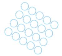 Jeanoko 30mm Flexible Loose Leaf Rings with Durable Design for Document Organization and Keychain Use, 20 Pieces (Blue)