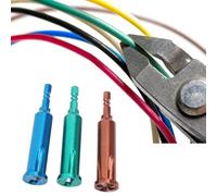 Jeanoko 3PCS Wire Twisting Tool, Carbon Steel 3 and 5 Way Drill Compatible Portable Socket, Spin Twisting Wire Connector, for Electrical Automotive DIY Use