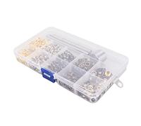 Jeanoko 4.5mm Grommet Kit Durable Metal for DIY Crafts and Leather Projects with 480 Eyelets in Gold Silver Antique Copper